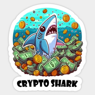 Crypto Shark Sticker